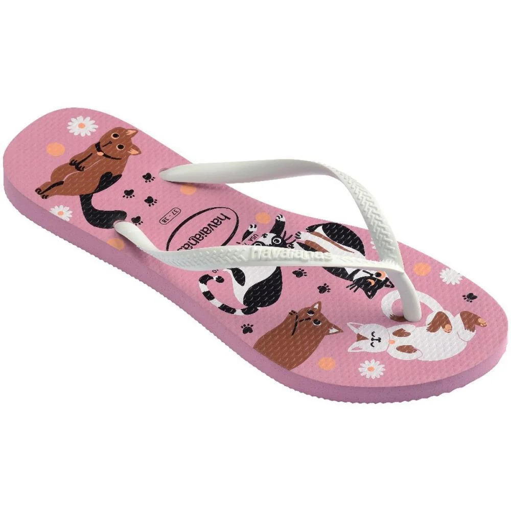 CHINELO HAVAIANAS FEMININO SLIM PETS 39/0 ROSA CHIFFON HAVAIANAS (PAR) - imagem 4