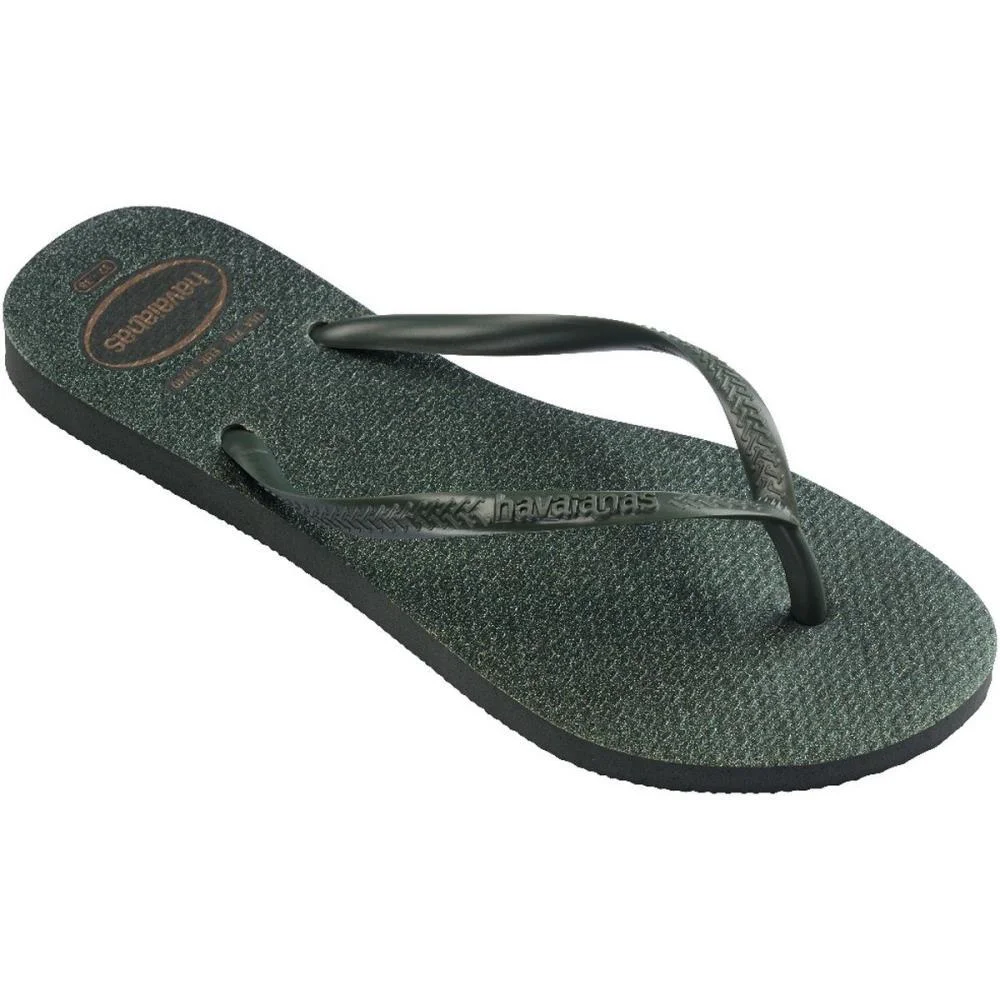 CHINELO HAVAIANAS FEMININO SLIM GLOSS 35/6 VERDE OLIVE HAVAIANAS (PAR) - imagem 4