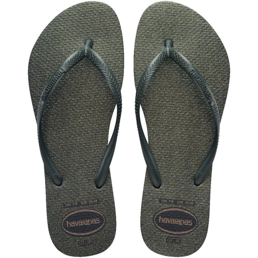 CHINELO HAVAIANAS FEMININO SLIM GLOSS 39/0 VERDE OLIVE HAVAIANAS (PAR) - imagem 3