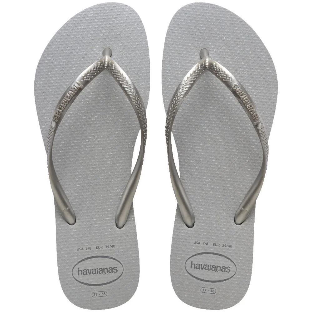 CHINELO HAVAIANAS FEMININO SLIM GLOSS 39/0 CINZA GELO HAVAIANAS (PAR) - imagem 3