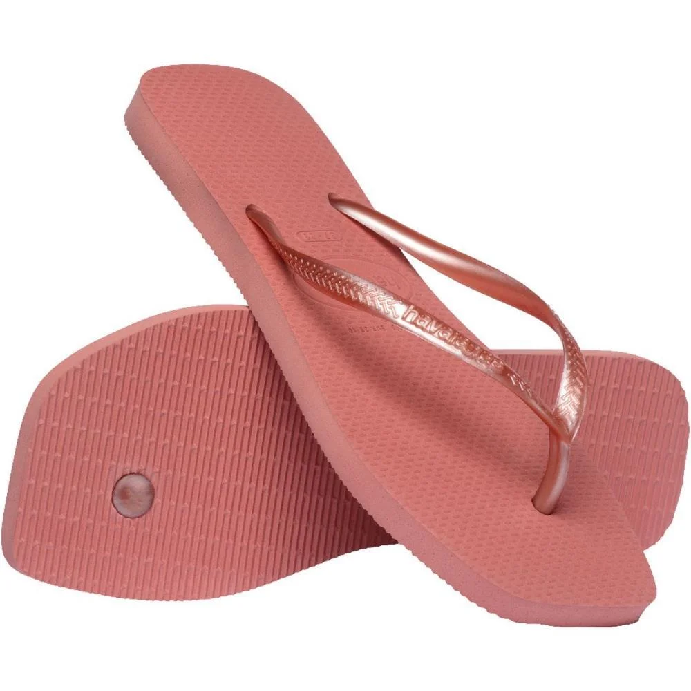 CHINELO HAVAIANAS FEMININO SLIM SQUARE 37/8 CANYON CLAY HAVAIANAS (PAR) - imagem 6