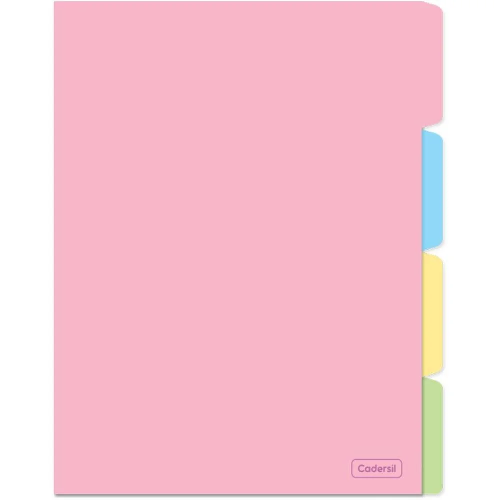 CADERNO 01X1 CP.DURA COLEGIAL SWEENTLY C/4 DIVISORIAS (S) CADERSIL (UNIDADE) - imagem 8