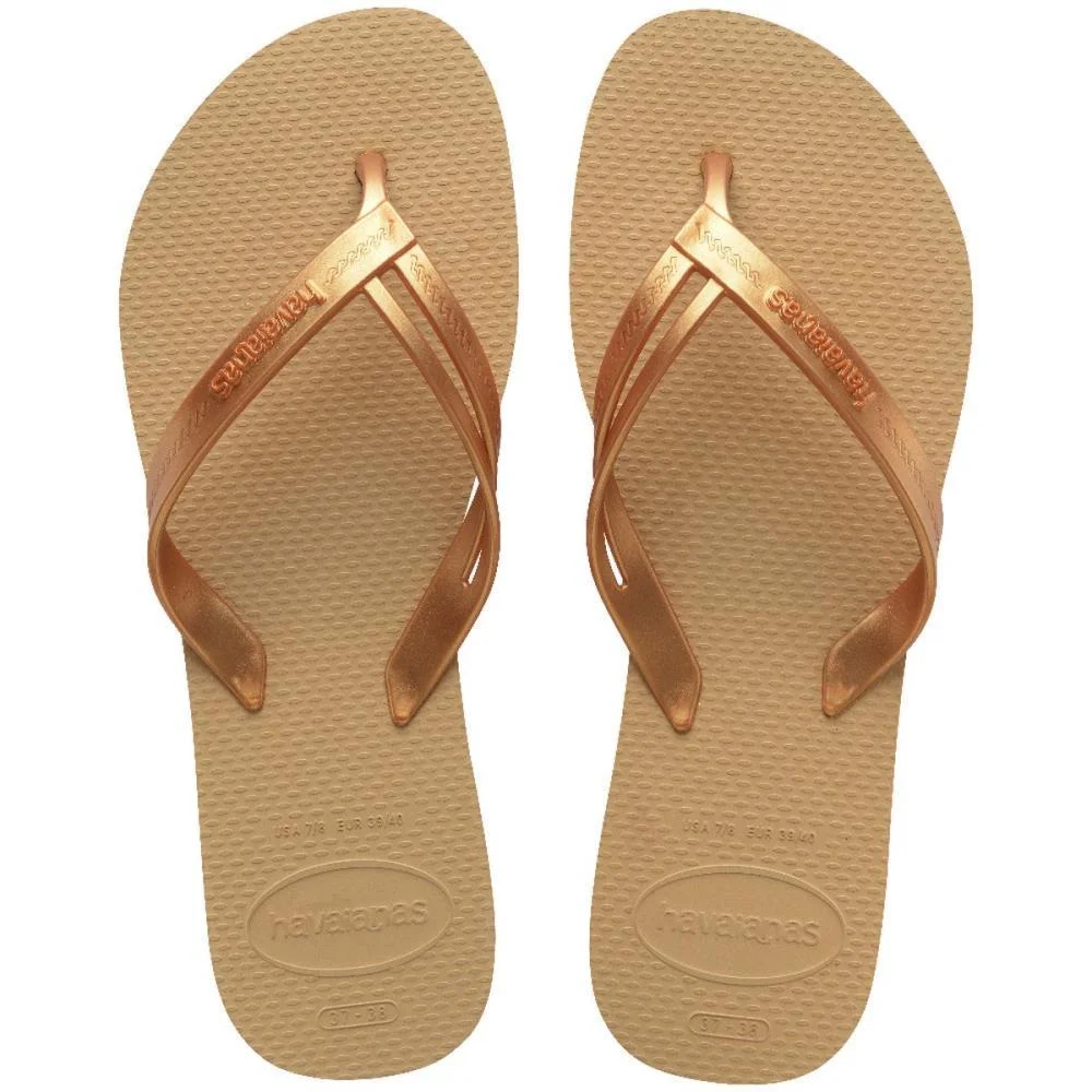 CHINELO HAVAIANAS FEMININO ELEGANCE 39/0 DOURADA HAVAIANAS (PAR) - imagem 3