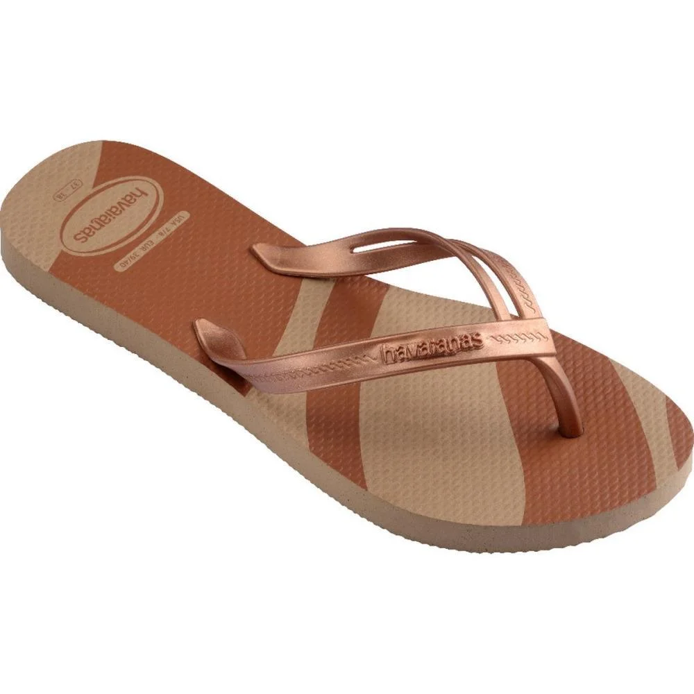 CHINELO HAVAIANAS FEMININO ELEGANCE PRINT 39/0 ROSE GOLD HAVAIANAS (PAR) - imagem 3