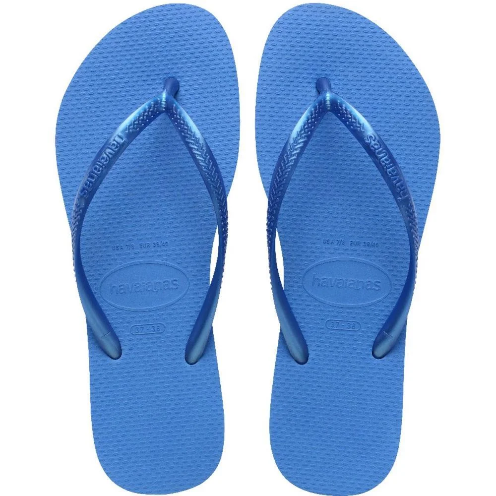 CHINELO HAVAIANAS FEMININO SLIM 35/6 AZUL BRILHANTE HAVAIANAS (PAR) - imagem 2