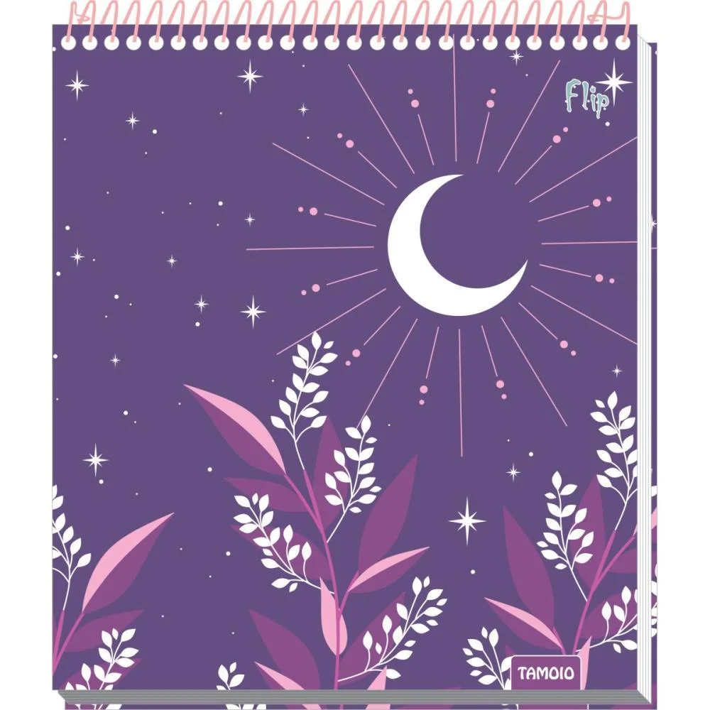 CADERNO 01X1 CP.DURA COLEGIAL FLIP FEMININO VERT 80F 4CAPAS TAMOIO (PCT.C/04) - imagem 4