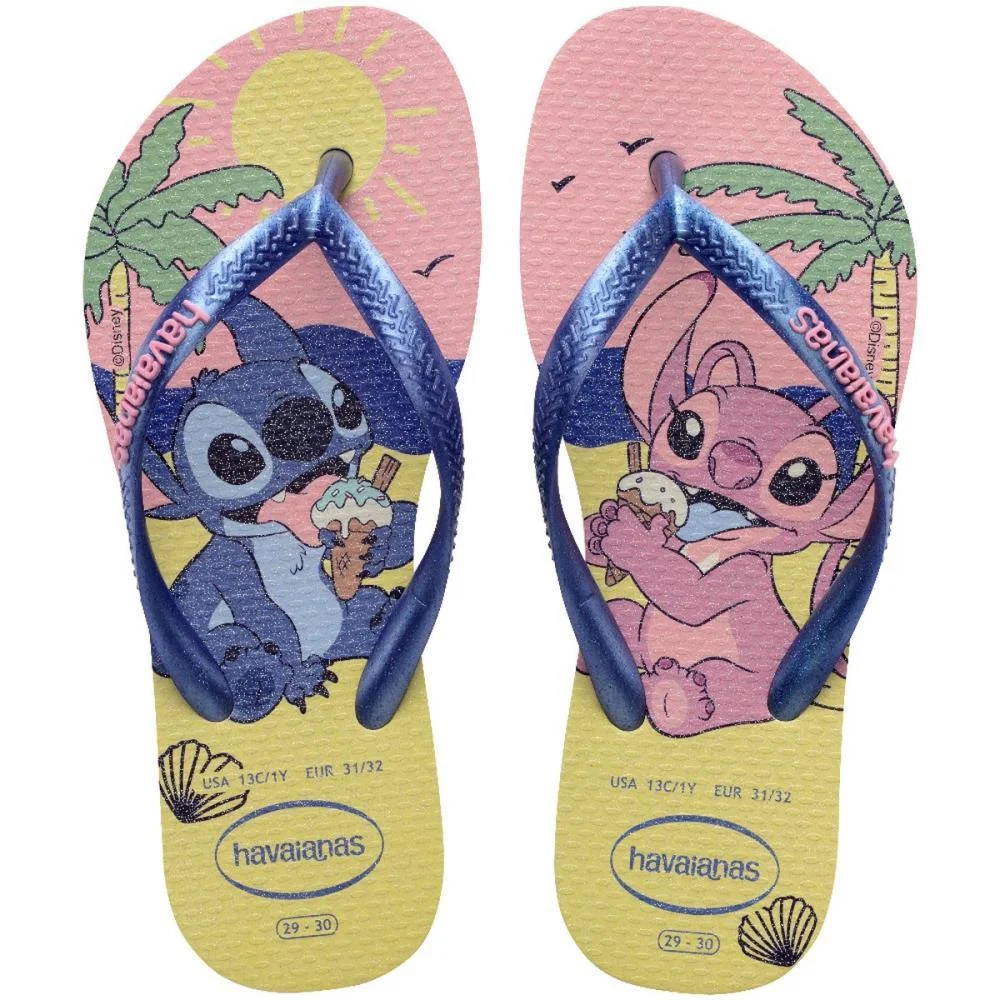 CHINELO HAVAIANAS INFANTIL STITCH KIDS SLIM DISNEY 29/0 HAVAIANAS (PAR) - imagem 6
