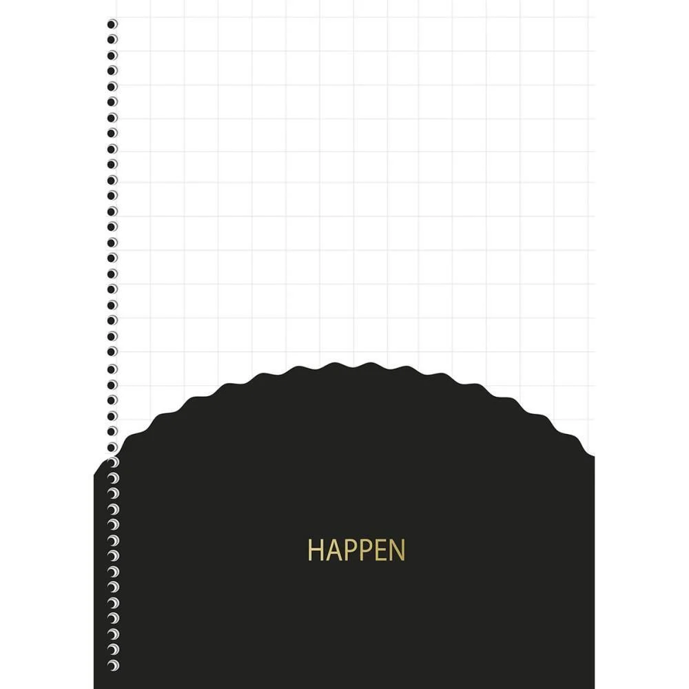 CADERNO 01X1 CP.DURA COLEGIAL HAPPEN GLITTER 80F ANIMATIVA (PCT.C/04) - imagem 3