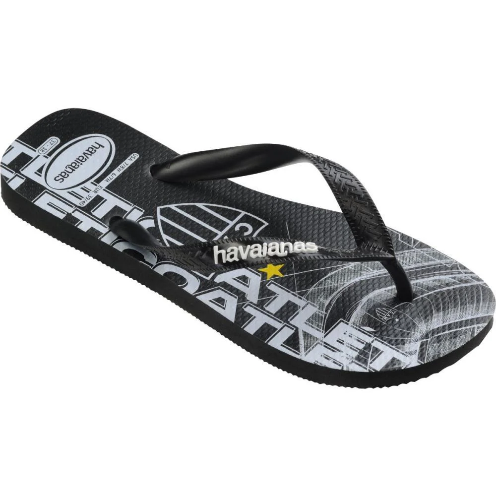 CHINELO HAVAIANAS LICENCIADO TOP ATLETICO MG 37/8 PRETO HAVAIANAS (PAR) - imagem 4