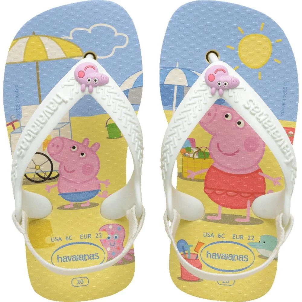 CHINELO HAVAIANAS INFANTIL BABY PEPPA PIG 21 BUTTERCREAM HAVAIANAS (PAR) - imagem 2