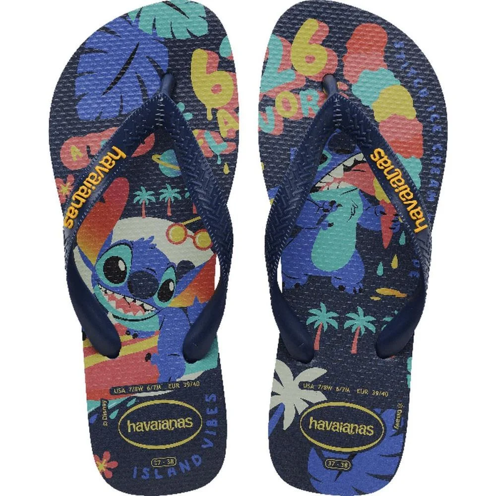 CHINELO HAVAIANAS LICENCIADO STITCH TOP DISNEY 39/0 MARINHO HAVAIANAS (PAR) - imagem 3