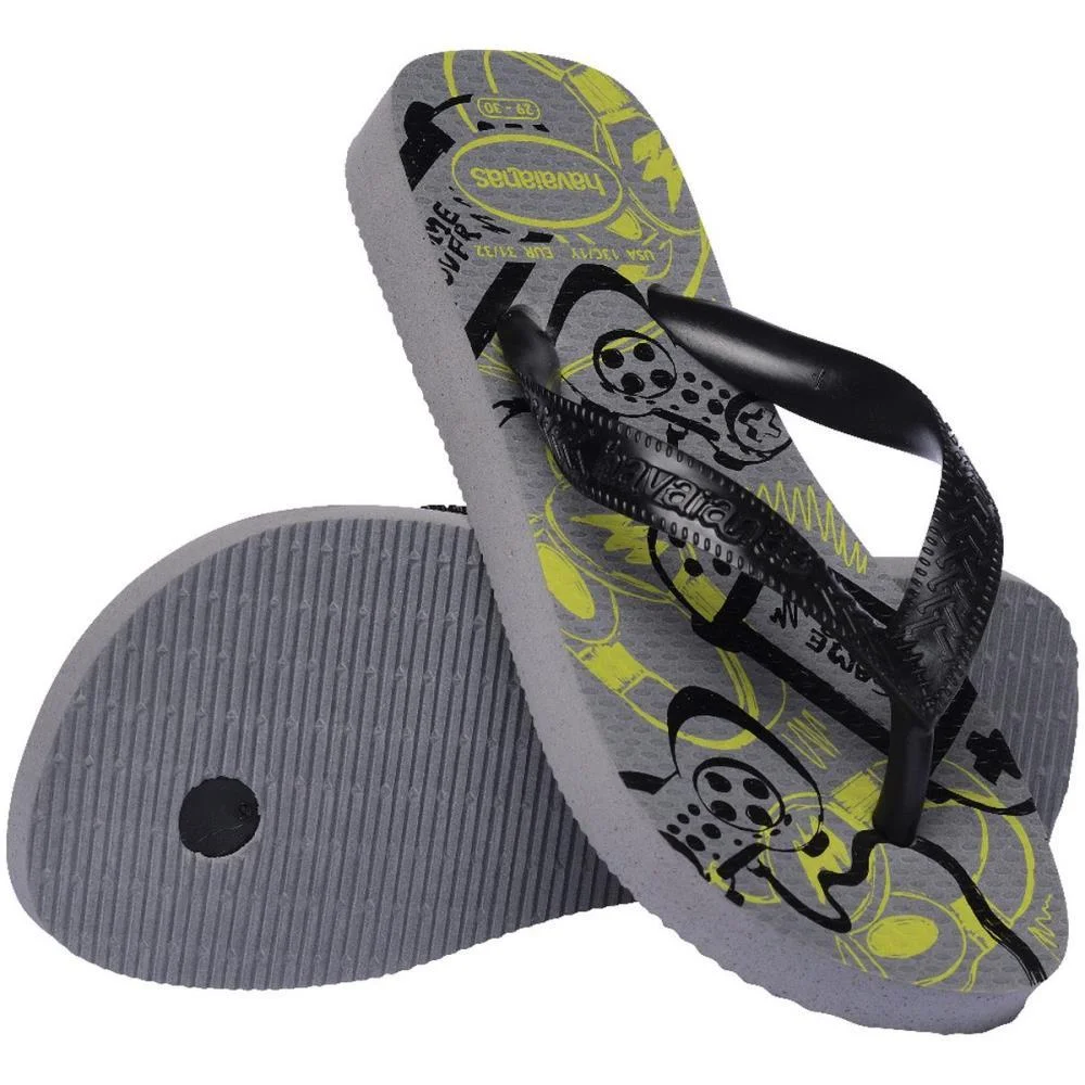 CHINELO HAVAIANAS INFANTIL KIDS ATHLETIC 25/6 CINZA ACO HAVAIANAS (PAR) - imagem 5