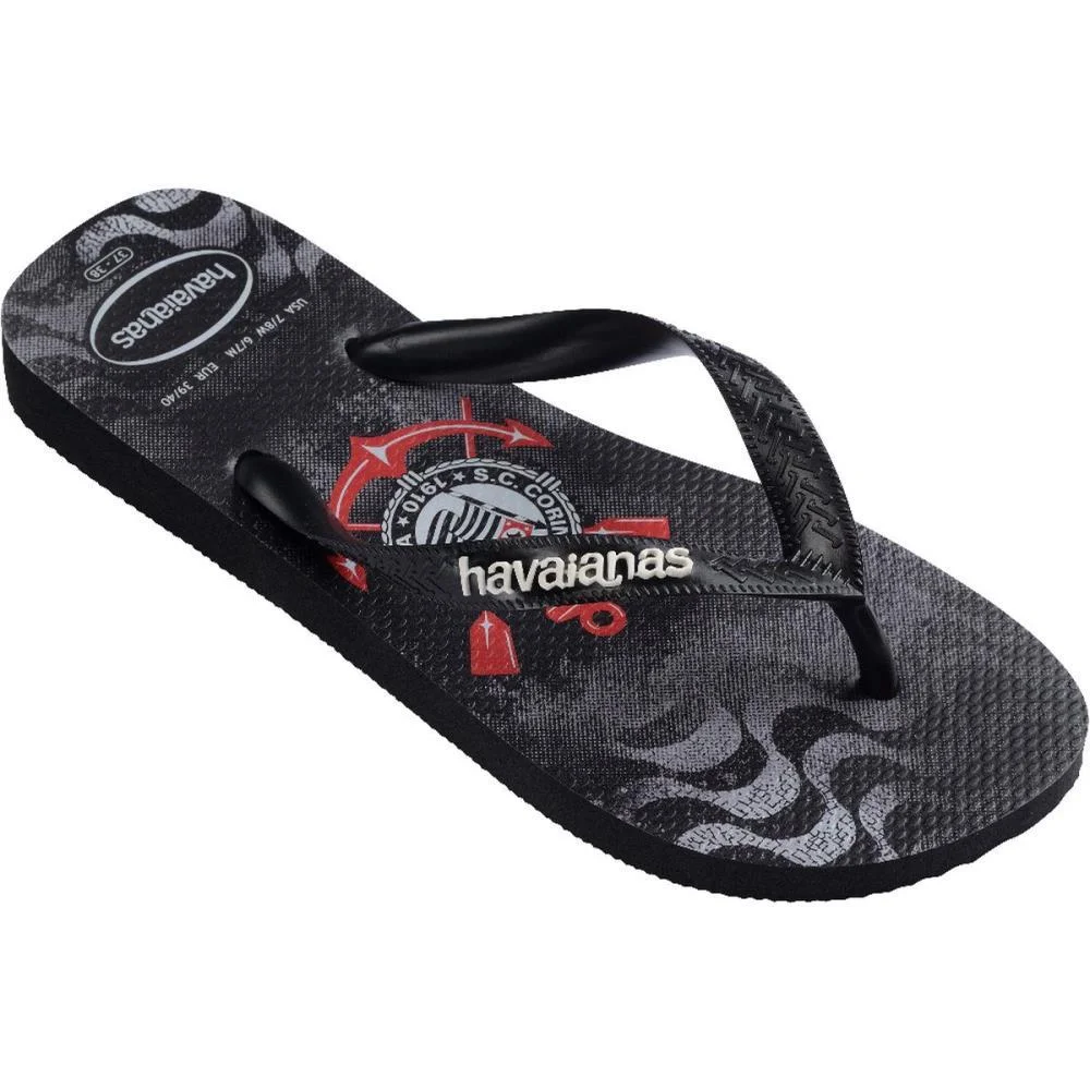 CHINELO HAVAIANAS MASCULINO TOP CORINTHIANS 41/2 PRETO HAVAIANAS (PAR) - imagem 3