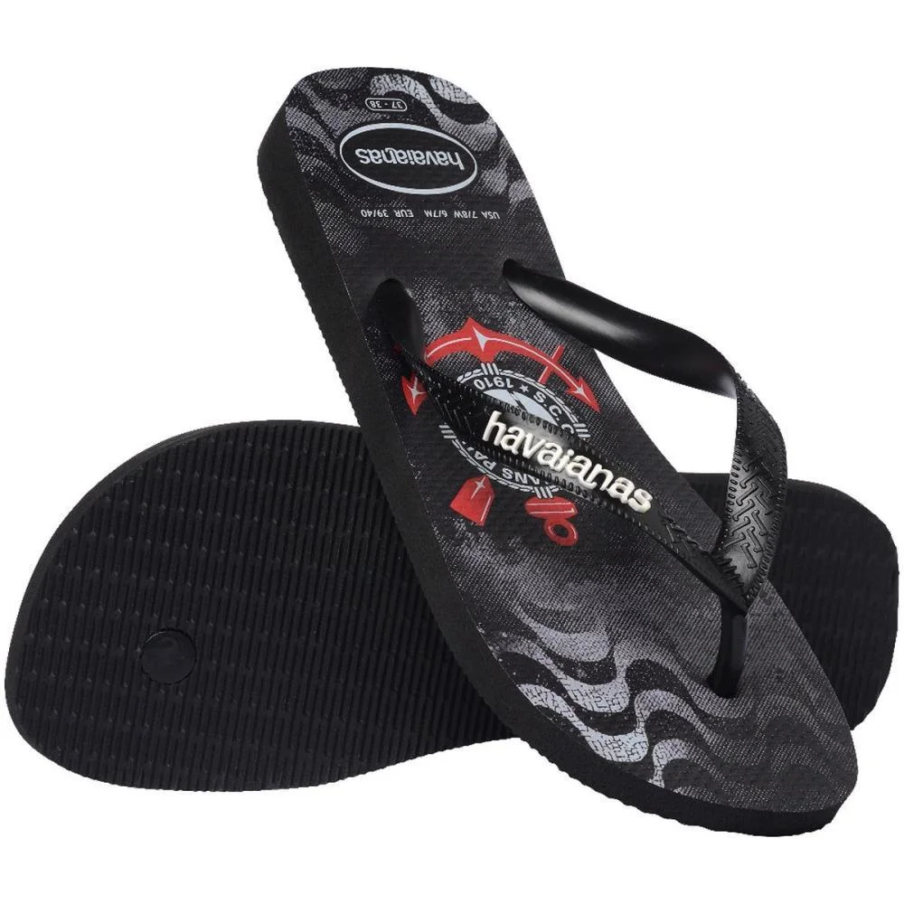CHINELO HAVAIANAS MASCULINO TOP CORINTHIANS 41/2 PRETO HAVAIANAS (PAR) - imagem 5