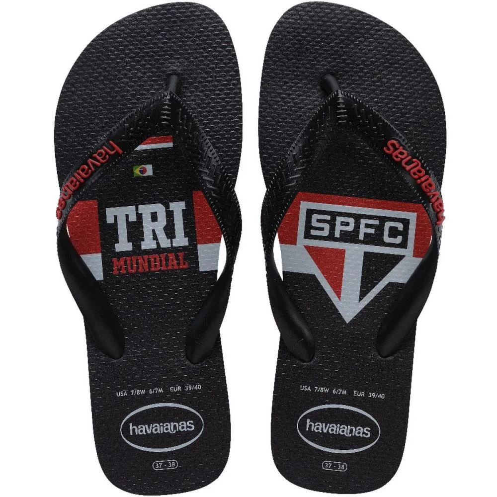 CHINELO HAVAIANAS MASCULINO TOP SAO PAULO 39/0 PRETO HAVAIANAS (PAR) - imagem 2