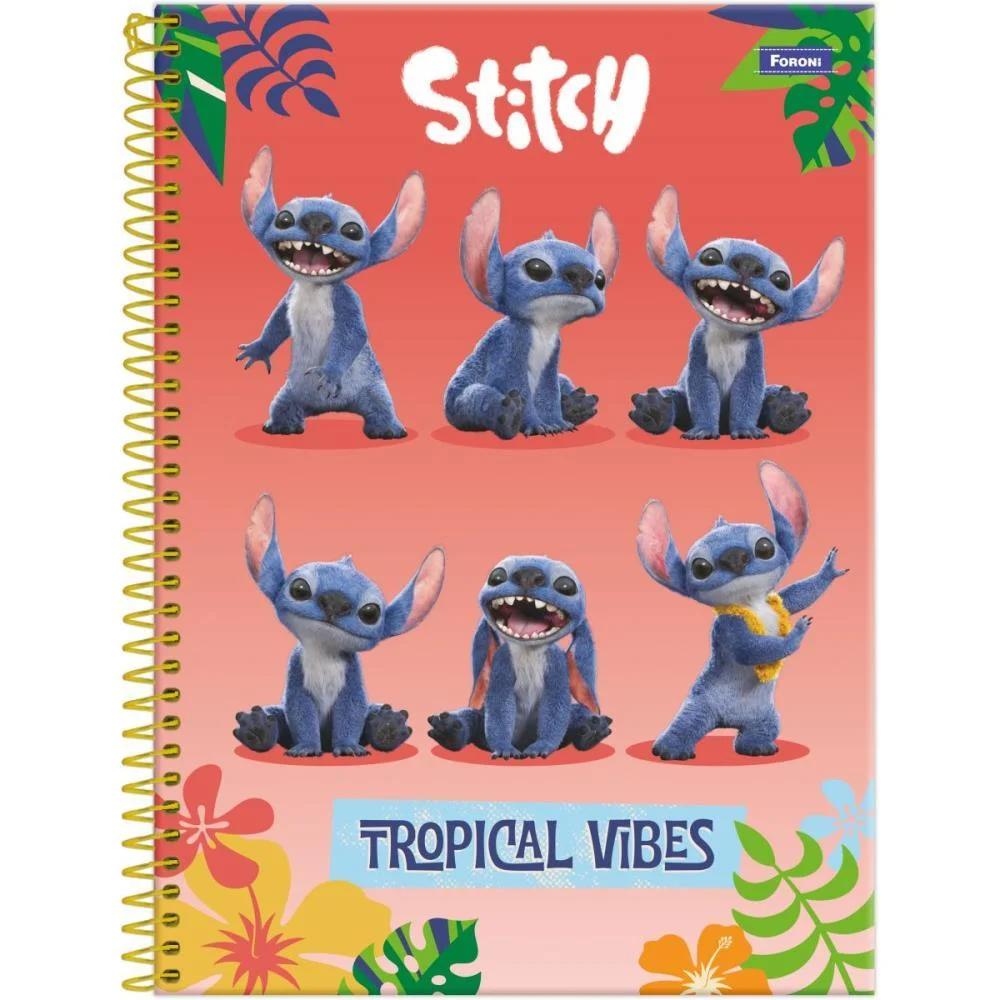 CADERNO 01X1 CP.DURA COLEGIAL STITCH MOVIE 80F FORONI (PCT.C/04) - imagem 3