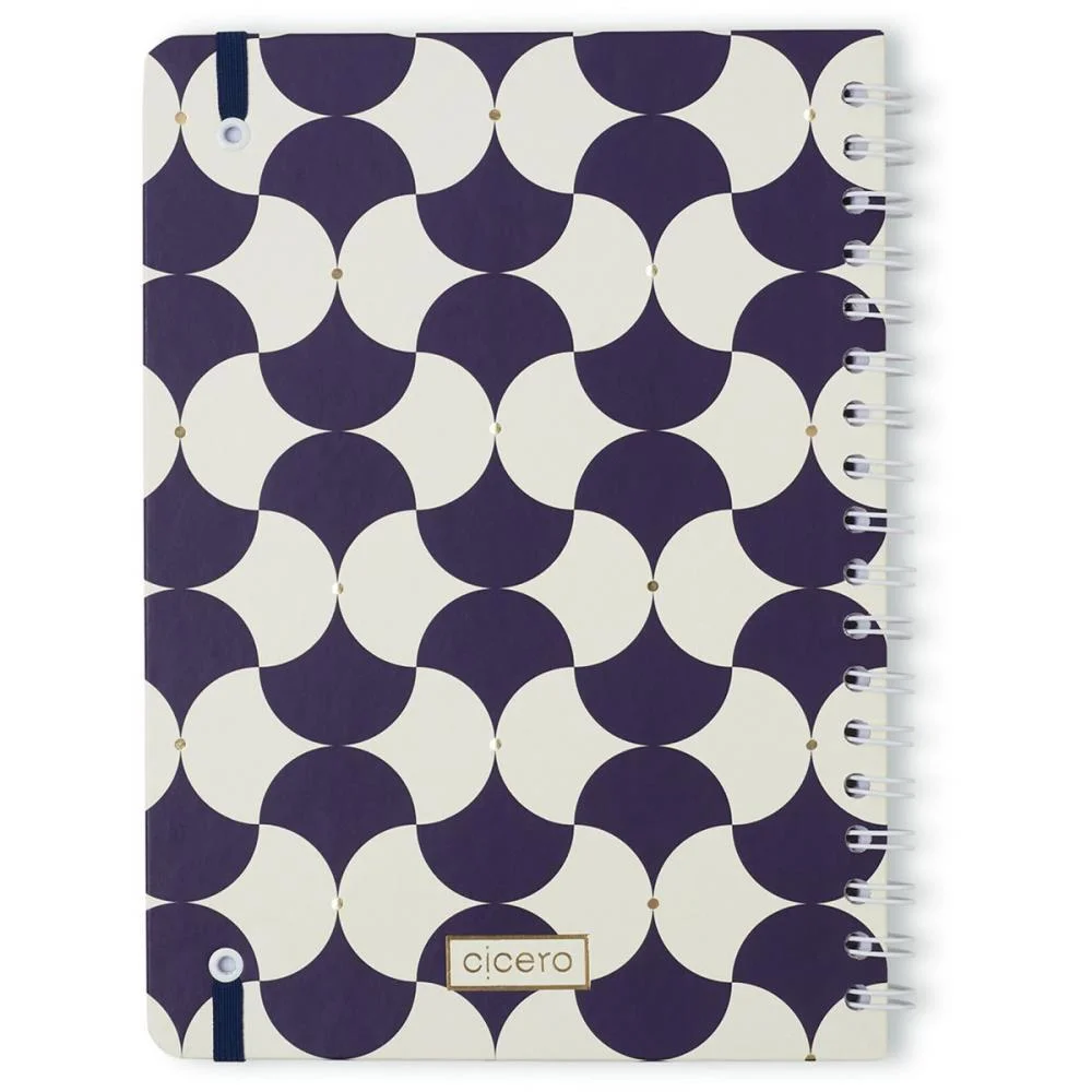 CADERNO 01X1 CP.DURA COLEGIAL BOSSA NOVA BOEMIA AZUL 80F CICERO (UNIDADE) - imagem 3