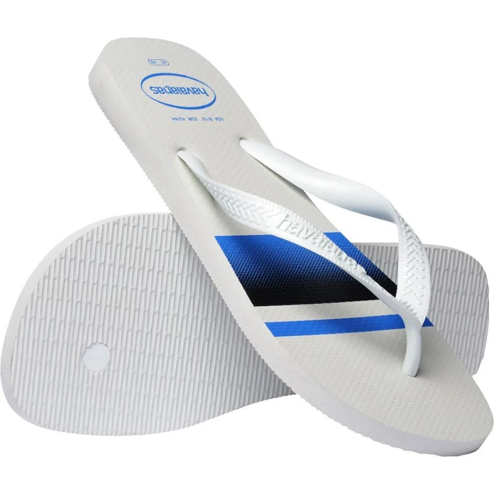 CHINELO HAVAIANAS MASCULINO TOP BASIC 43/4 BRANCO/AZUL HAVAIANAS (PAR) - imagem 5