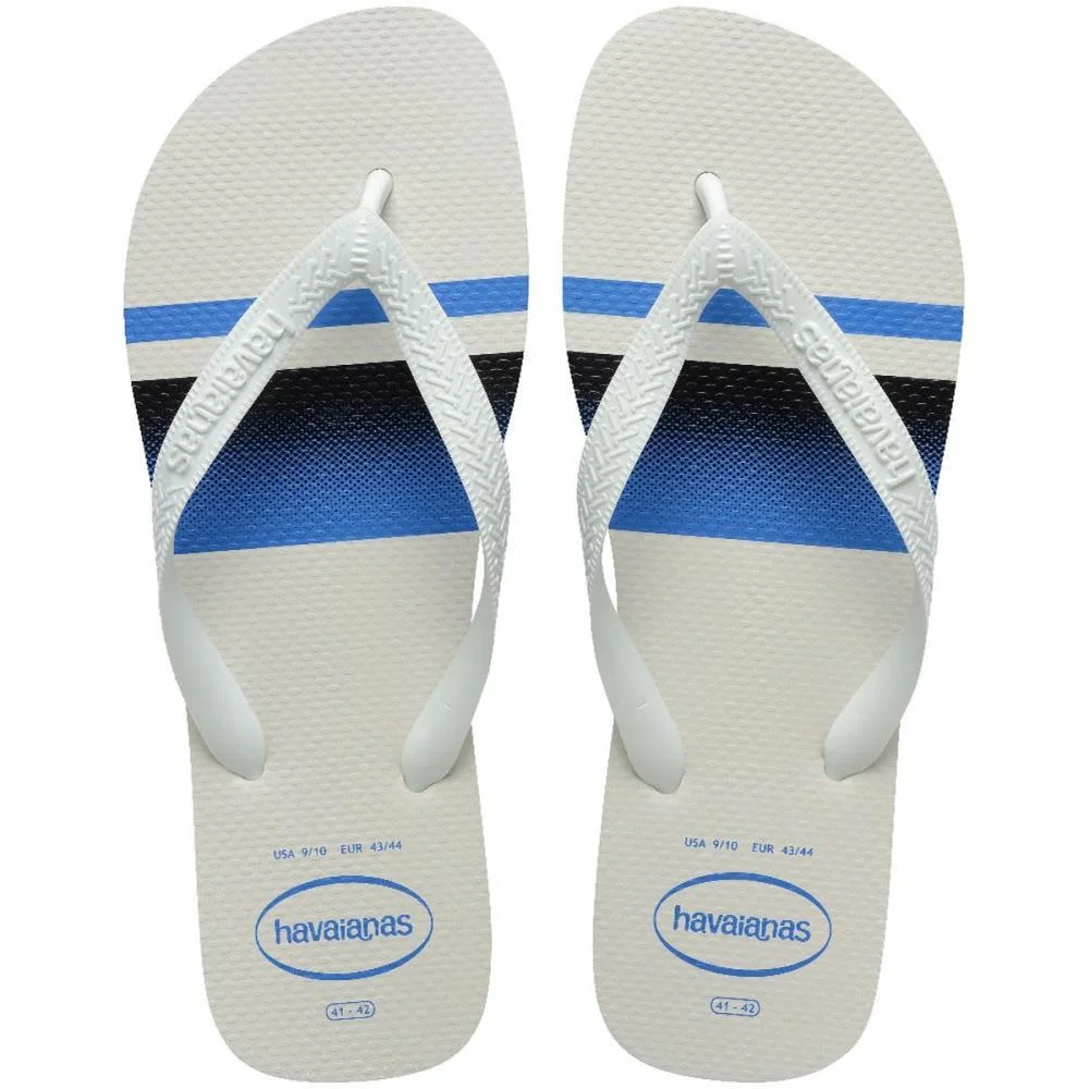 CHINELO HAVAIANAS MASCULINO TOP BASIC 43/4 BRANCO/AZUL HAVAIANAS (PAR) - imagem 6