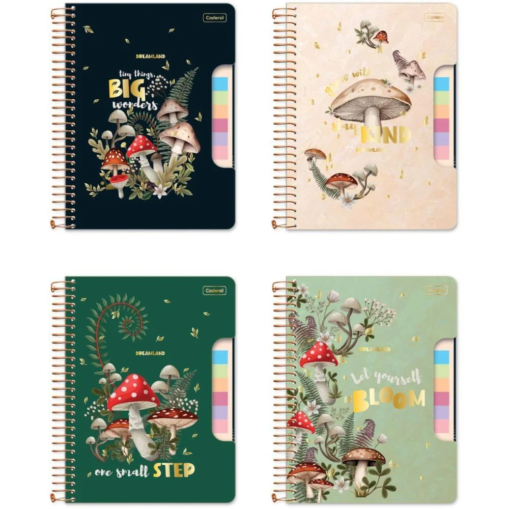 CADERNO 01X1 CP.DURA COLEGIAL DREAMLAND C/BLOCOS ADES.80FL(S CADERSIL (UNIDADE) - imagem 2