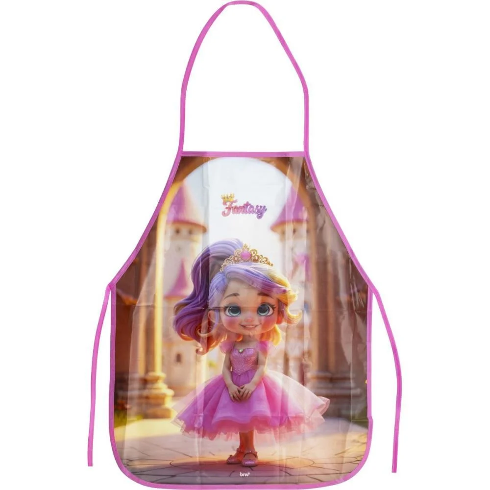 AVENTAL ESCOLAR DECORADO FANTASY INFANTIL BRW (BL.C/01) - imagem 4