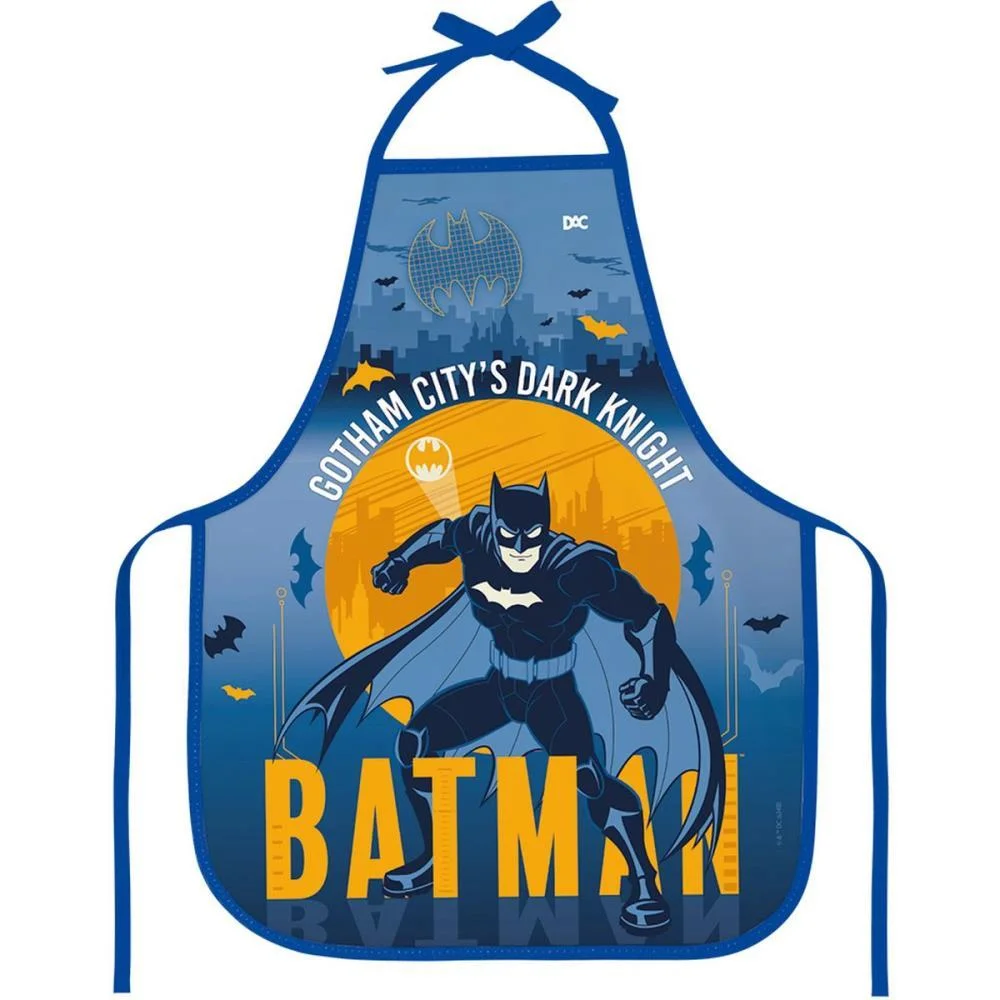 AVENTAL ESCOLAR DECORADO BATMAN PVC 390X490MM DAC (UNIDADE) - imagem 3