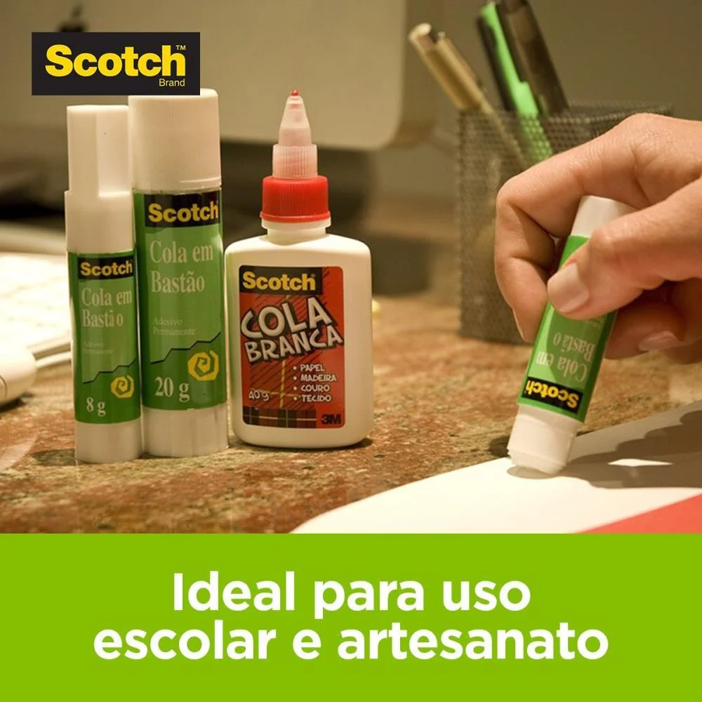 COLA EM BASTAO SCOTCH 20G 3M (PCT.C/06) - imagem 7