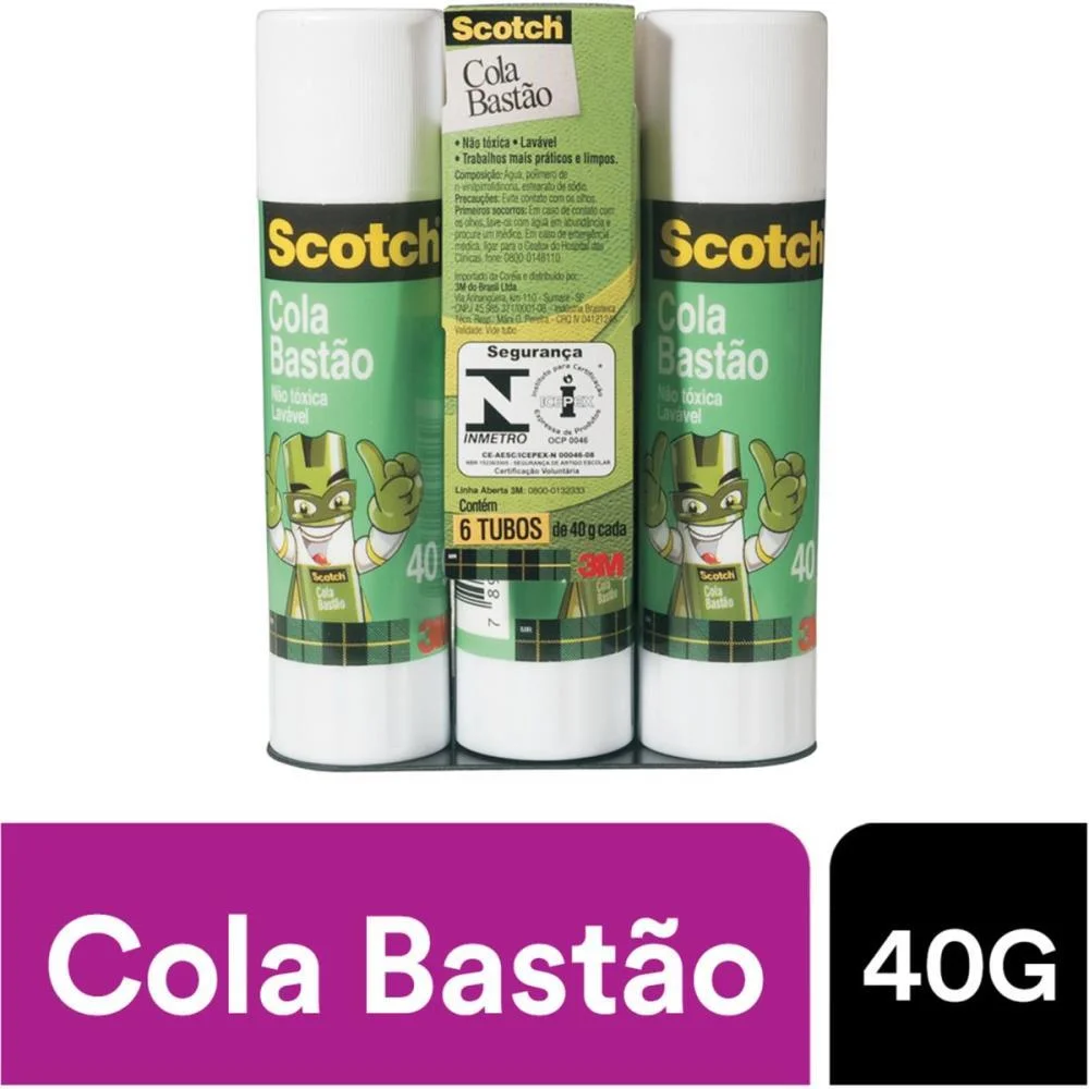 COLA EM BASTAO SCOTCH 40G 3M (PCT.C/06) - imagem 6