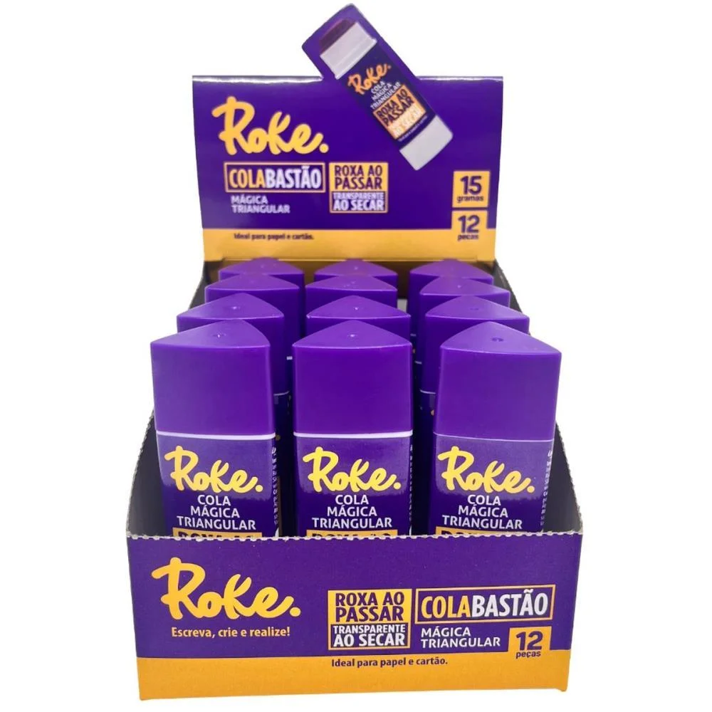 COLA EM BASTAO ROKE MAGICA 15G TRIANGULAR PAPER MATE (DP.C/12) - imagem 4