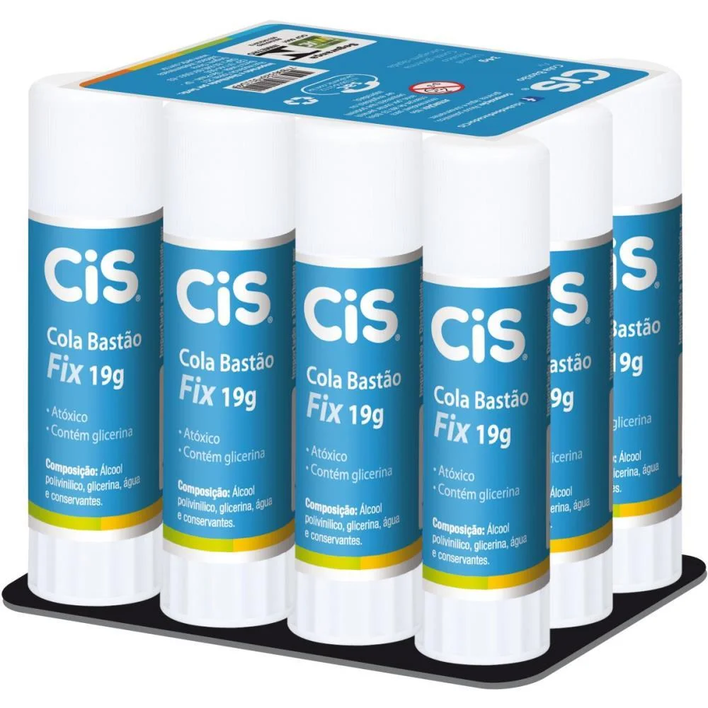 COLA EM BASTAO CIS COLA FIX 19G SERTIC (CX.C/12) - imagem 2