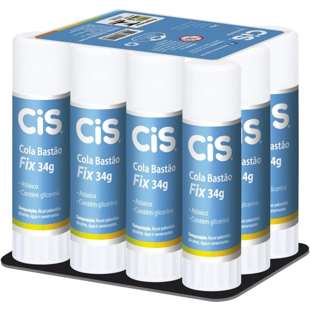 COLA EM BASTAO CIS COLA FIX 34G SERTIC (CX.C/12) - imagem 2