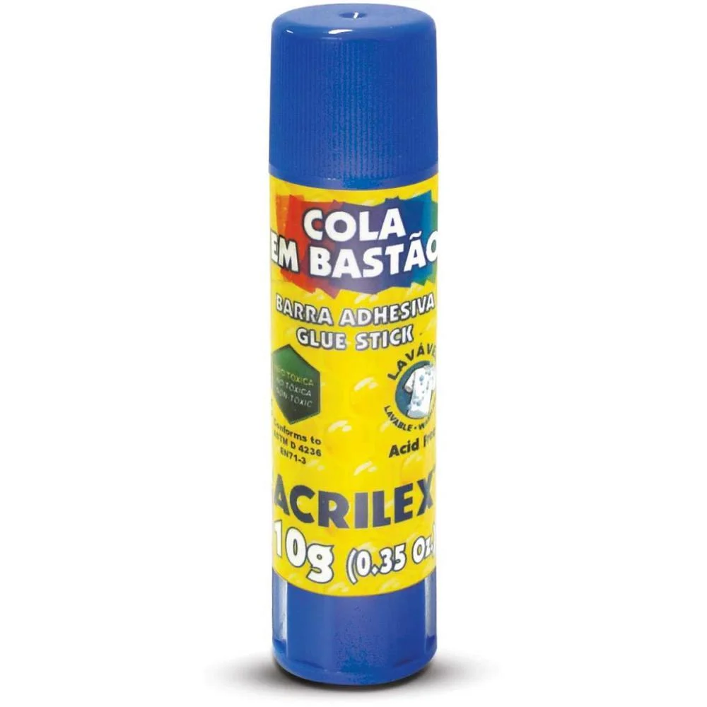 COLA EM BASTAO GLUE STICK 10G ACRILEX (CX.C/10) - imagem 3