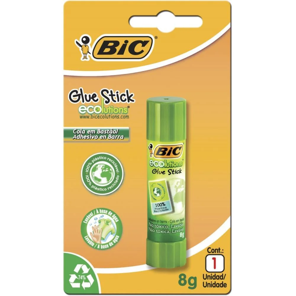 COLA EM BASTAO ECOLUTIONS 08G BIC (BLISTER) - imagem 3