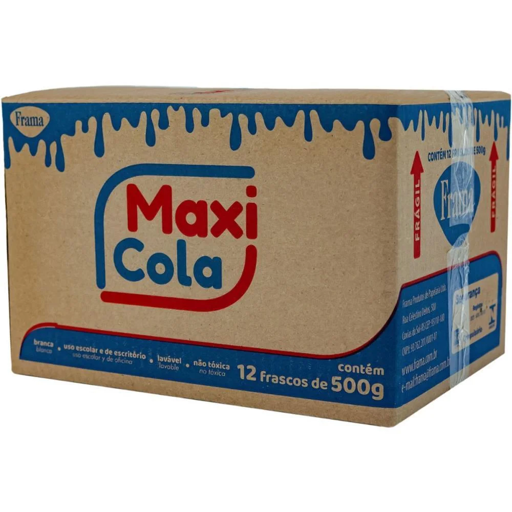 COLA ESCOLAR MAXI COLA 500G FRAMA (CX.C/12) - imagem 4
