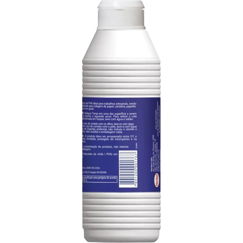 COLA ESCOLAR TENAZ 500G HENKEL (CX.C/12) - imagem 5