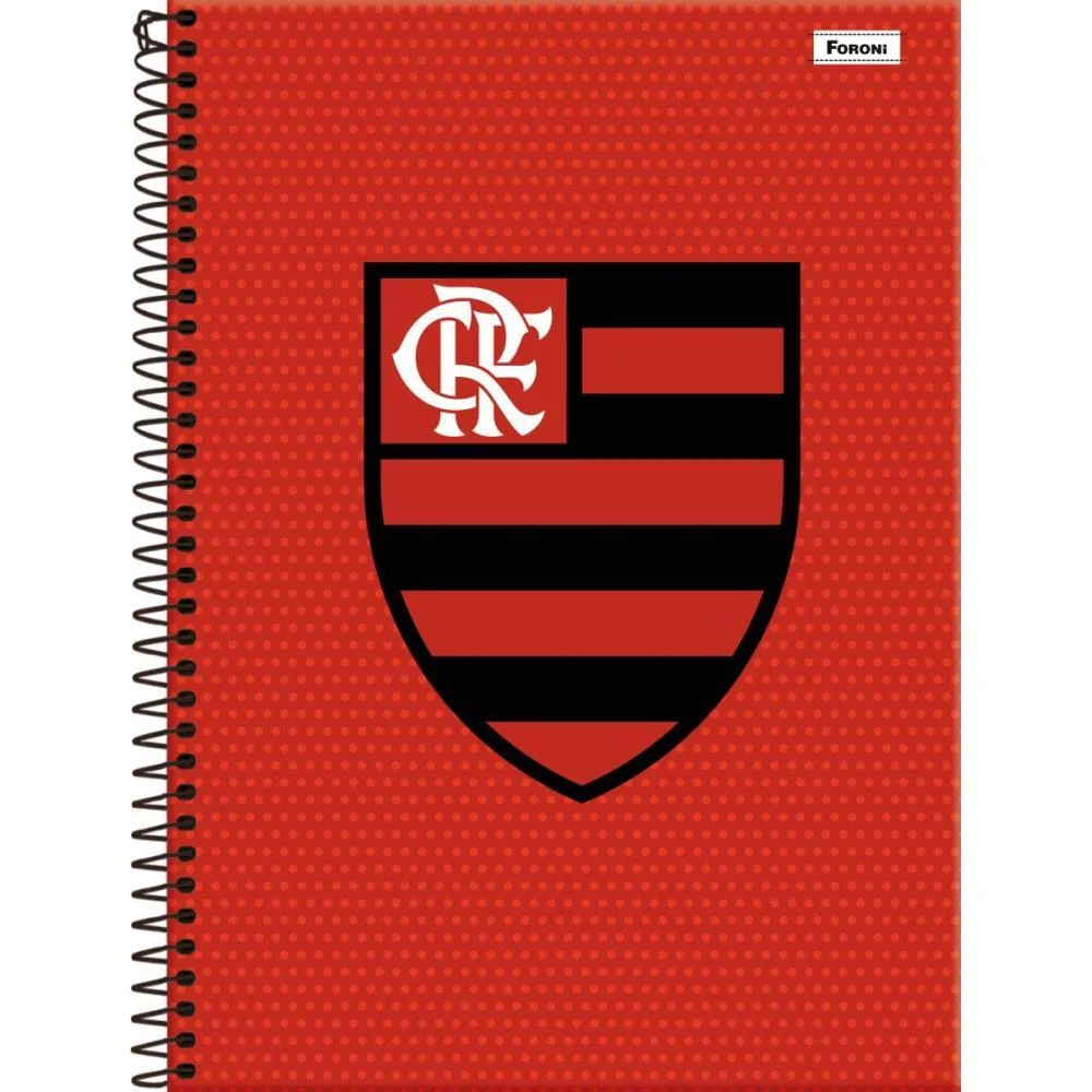 CADERNO 10X1 CAPA DURA FLAMENGO 160F FORONI (PCT.C/04) - imagem 5