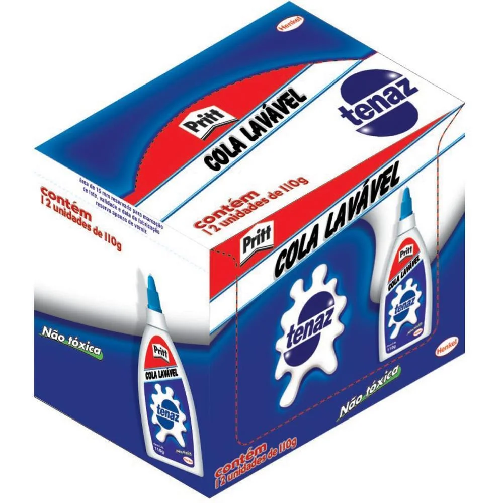 COLA ESCOLAR TENAZ 110G HENKEL (CX.C/12) - imagem 4