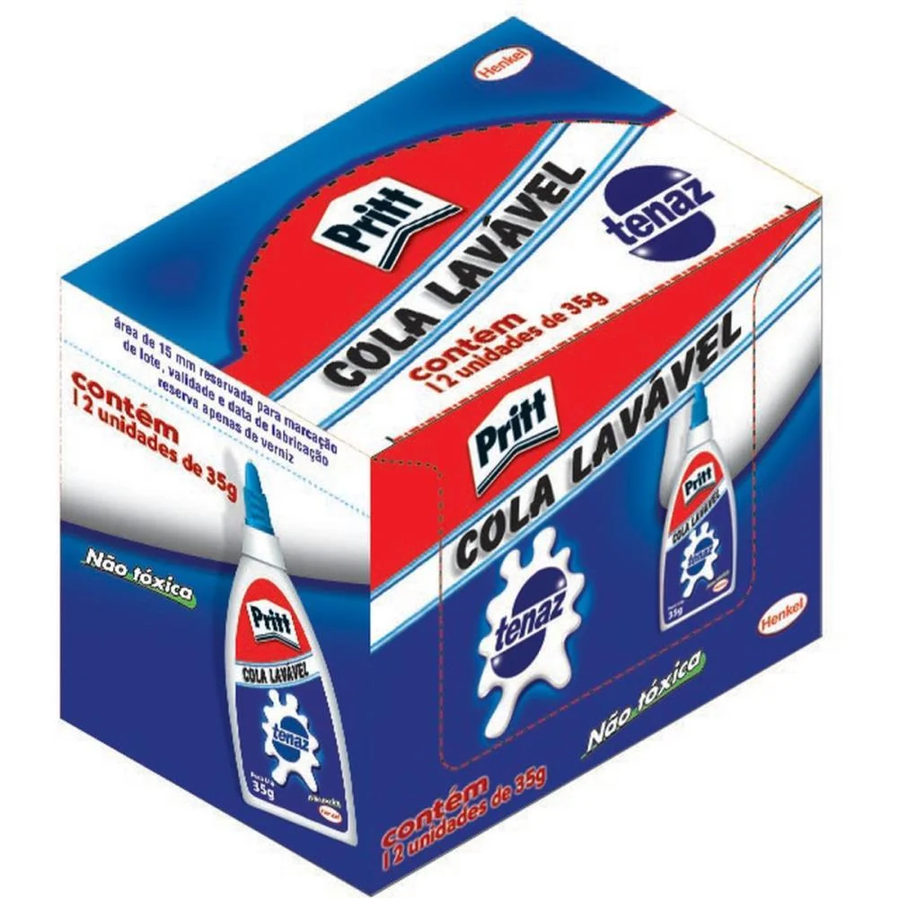 COLA ESCOLAR TENAZ 35G HENKEL (CX.C/12) - imagem 5
