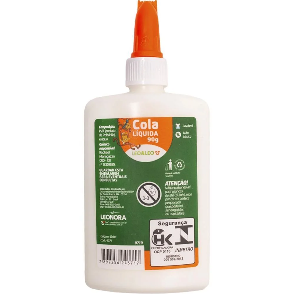 COLA ESCOLAR LEOLEO 90G. LEONORA (CX.C/12) - imagem 3