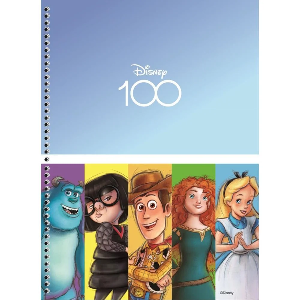 CADERNO 10X1 CAPA DURA DISNEY 100 160F ANIMATIVA (PCT.C/04) - imagem 6
