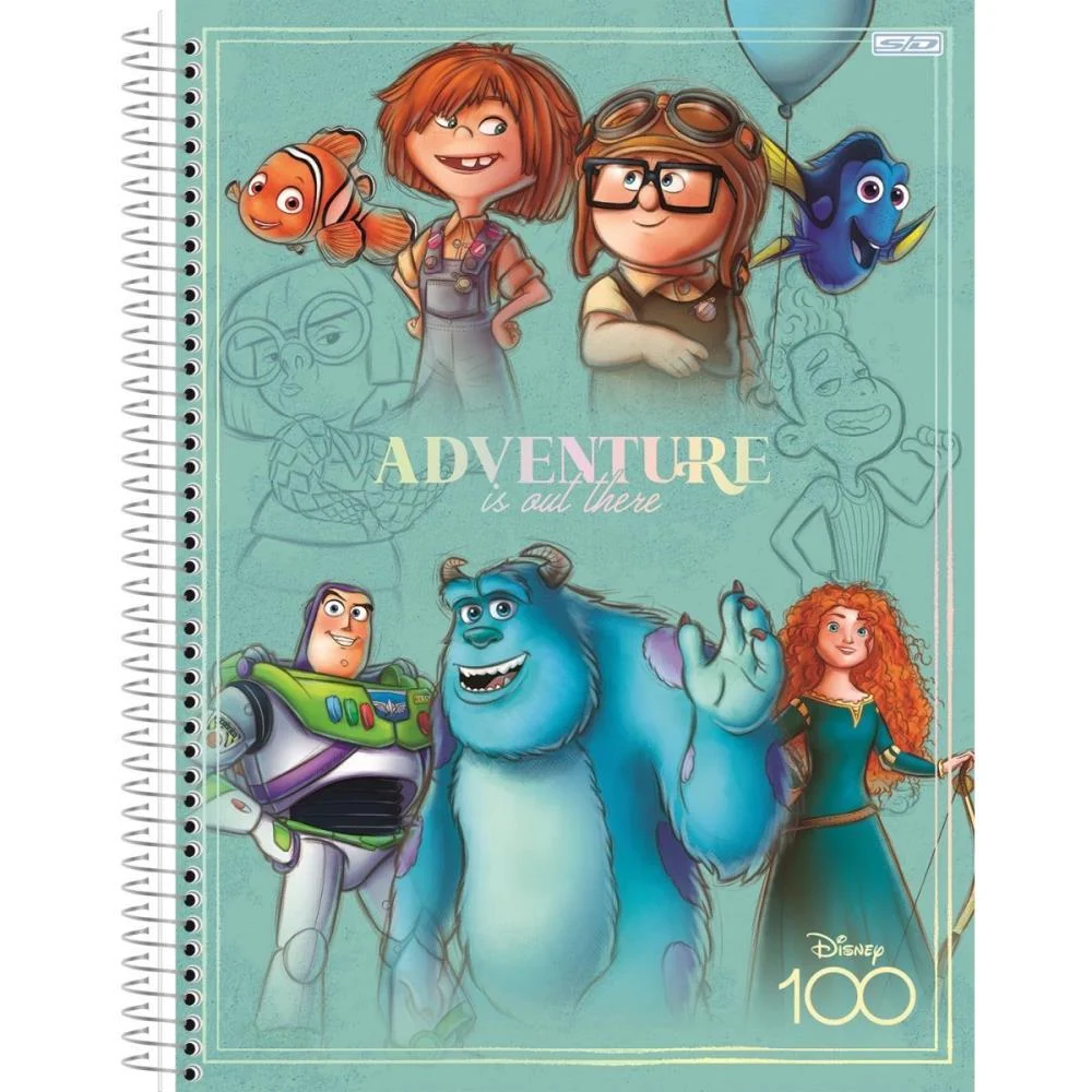 CADERNO 10X1 CAPA DURA DISNEY 100 160F ANIMATIVA (PCT.C/04) - imagem 8