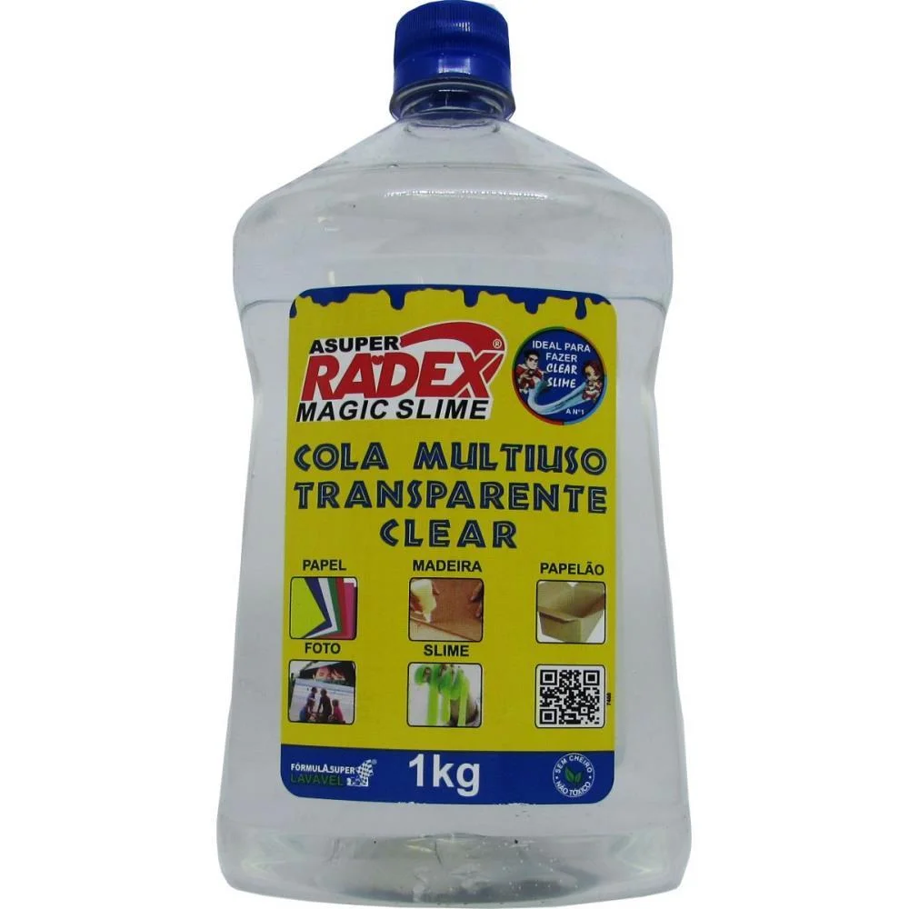 COLA ESCOLAR TRANSPARENTE 1KG. RADEX (UNIDADE) - imagem 2
