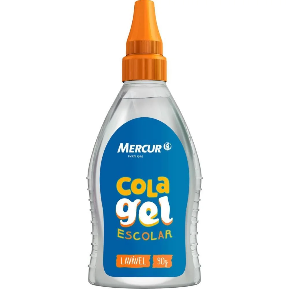COLA ESCOLAR GEL TRANSPARENTE 90G MERCUR (PCT.C/06) - imagem 4