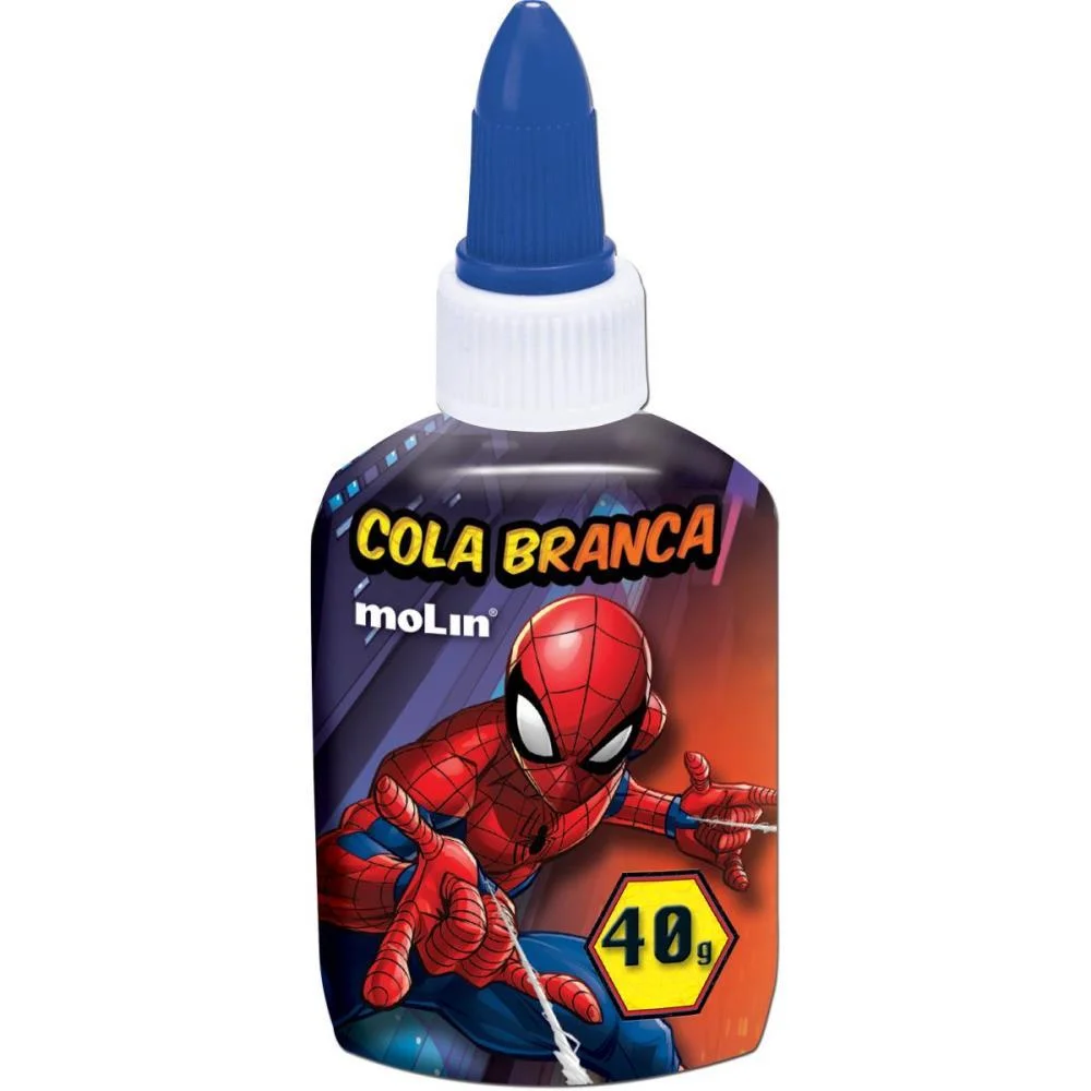 COLA ESCOLAR SPIDERMAN 40G MOLIN (DP.C/12) - imagem 2