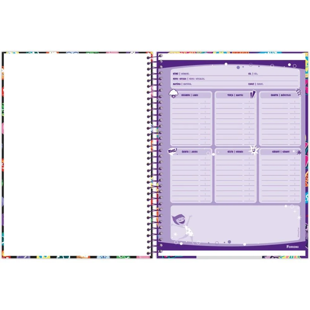CADERNO 10X1 CAPA DURA DIVERTIDAMENTE 160F FORONI (PCT.C/04) - imagem 9