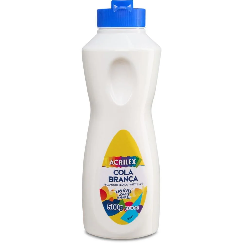 COLA ESCOLAR BRANCA 500G ACRILEX (PCT.C/04) - imagem 2