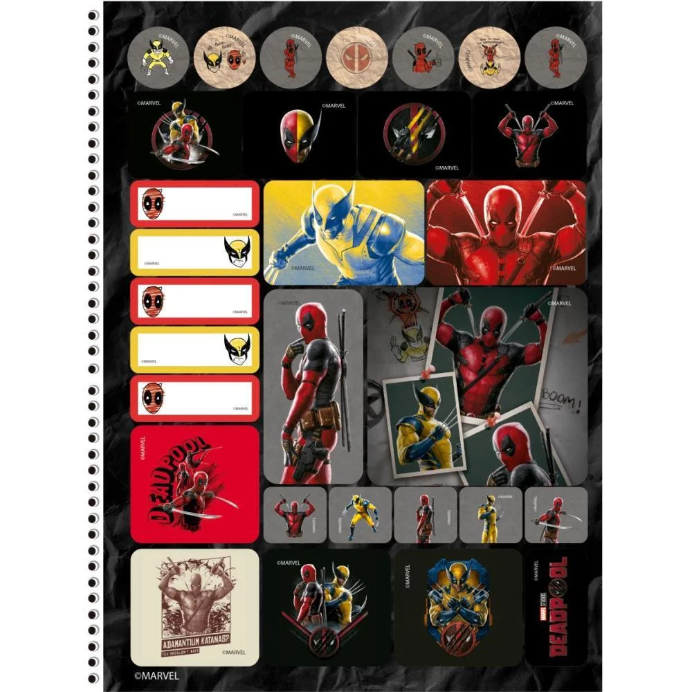 CADERNO 10X1 CAPA DURA DEADPOOL 160F ANIMATIVA (PCT.C/04) - imagem 4