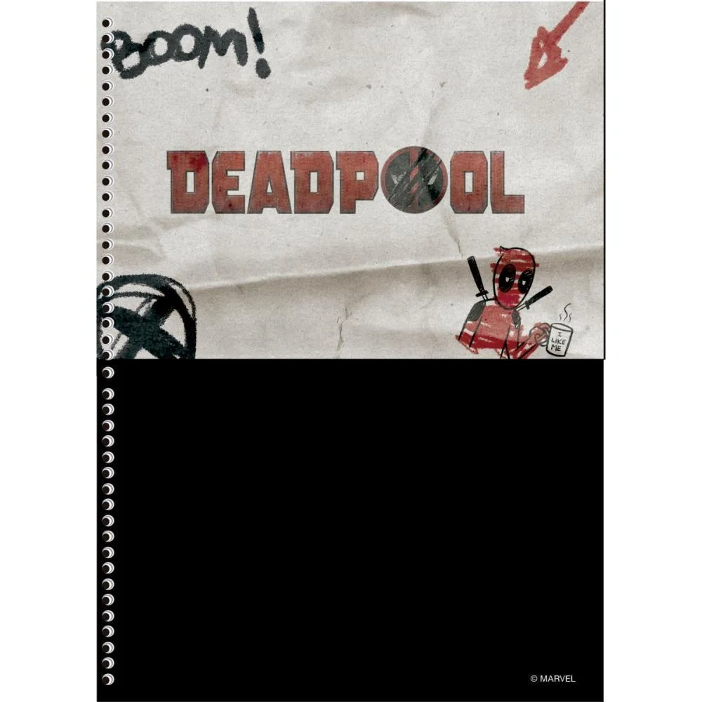 CADERNO 10X1 CAPA DURA DEADPOOL 160F ANIMATIVA (PCT.C/04) - imagem 5