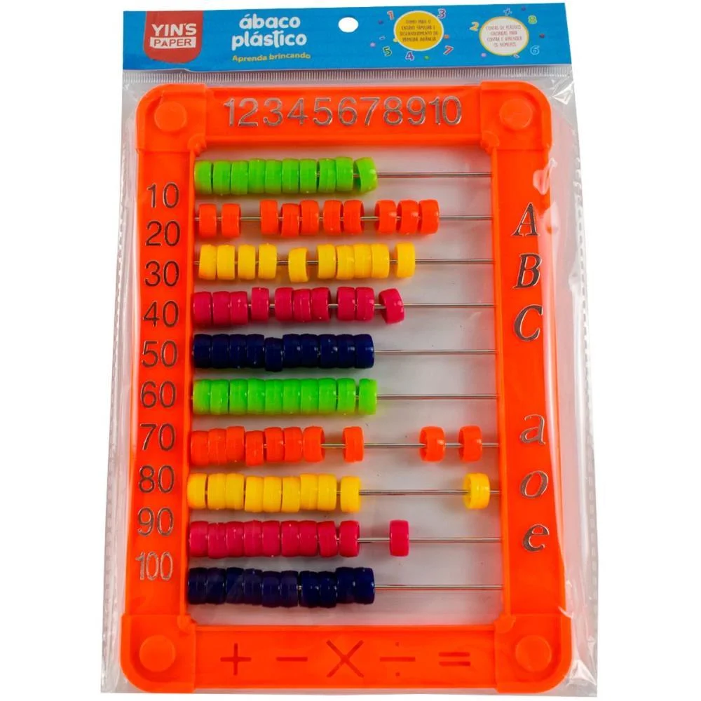 CONTADOR ABACO PLASTICO 10HASTES/100BOLINH (S YINS (UNIDADE) - imagem 16