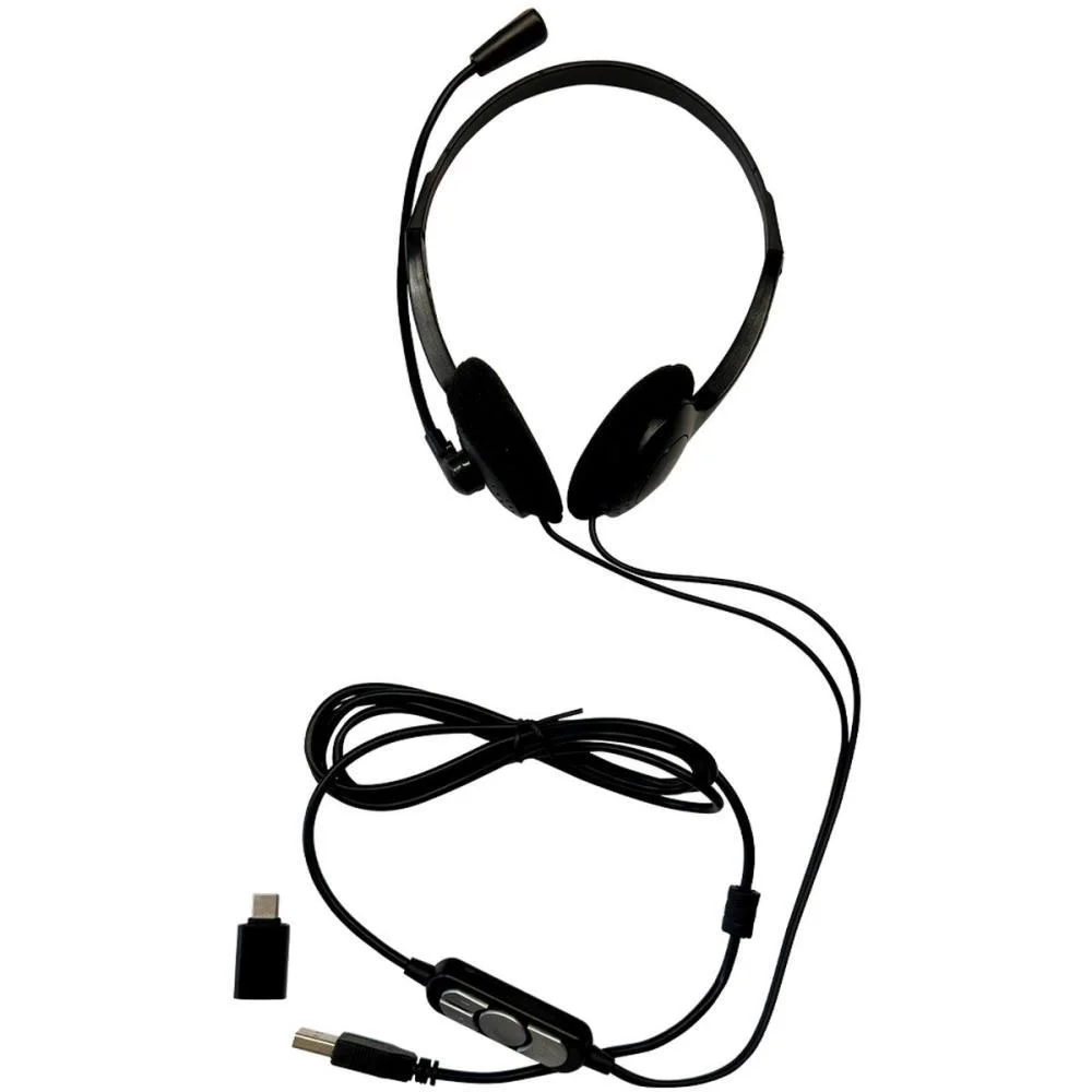 FONE DE OUVIDO HEARDSET USB C/ADAP.USB C BRIGHT (UNIDADE) - imagem 4